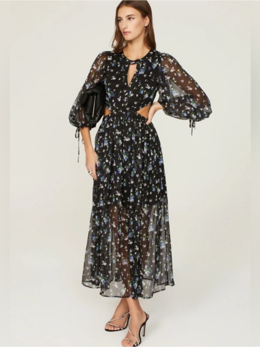Maje Risof Floral Cutout Maxi Dress
Size Medium